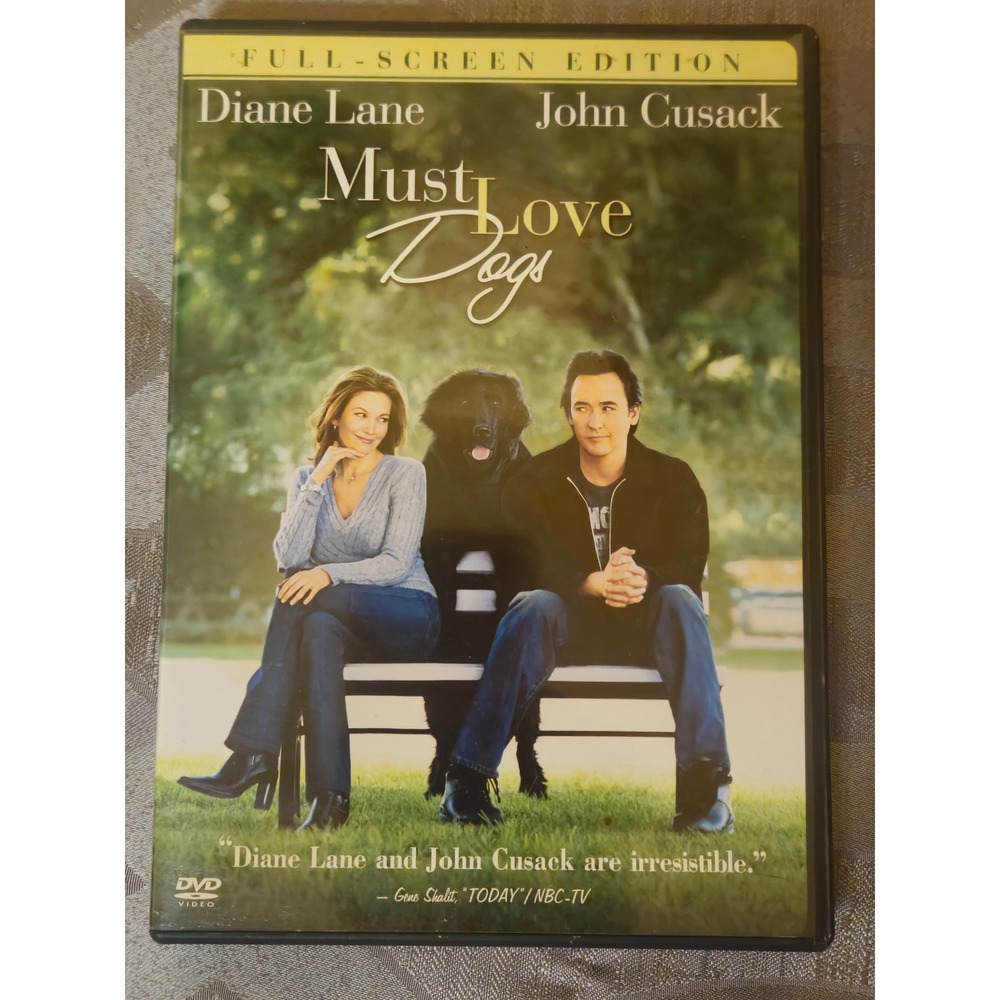 Must Love Dogs DVD Full Screen Edition Diane Lane John Cusack RomCom 2005 PG-13
